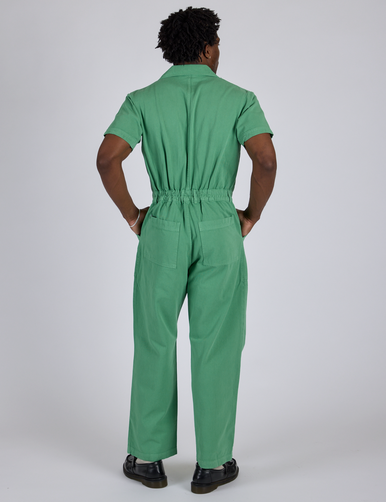 Short Sleeve Jumpsuit - Seafoam Green