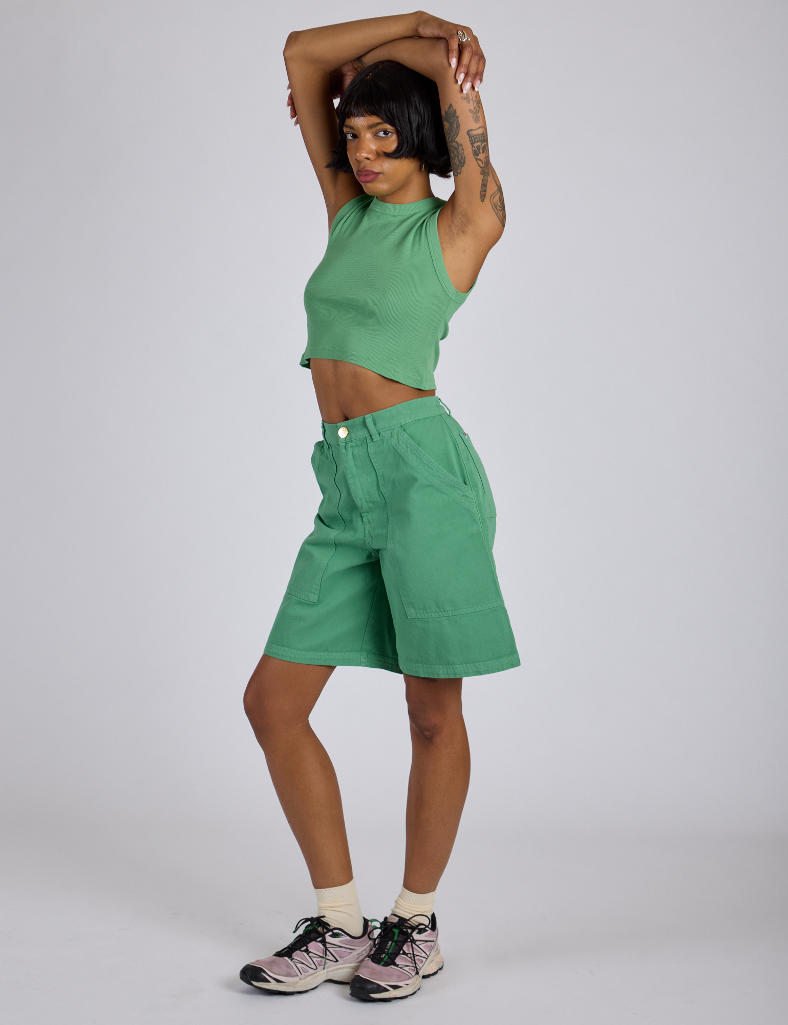 Longline Work Shorts - Seafoam Green – BIG BUD PRESS