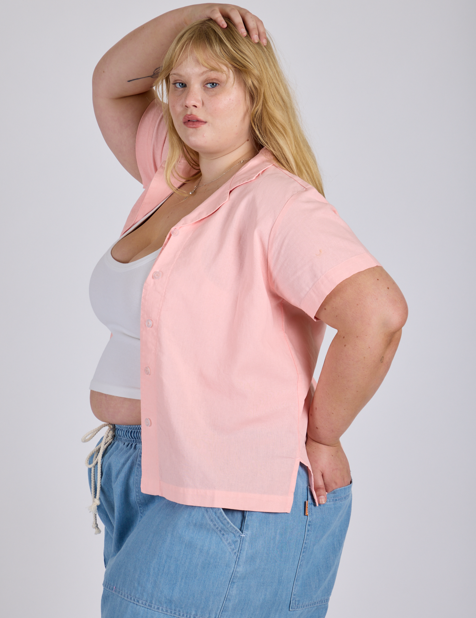 Pantry Button-Up - Baby Pink