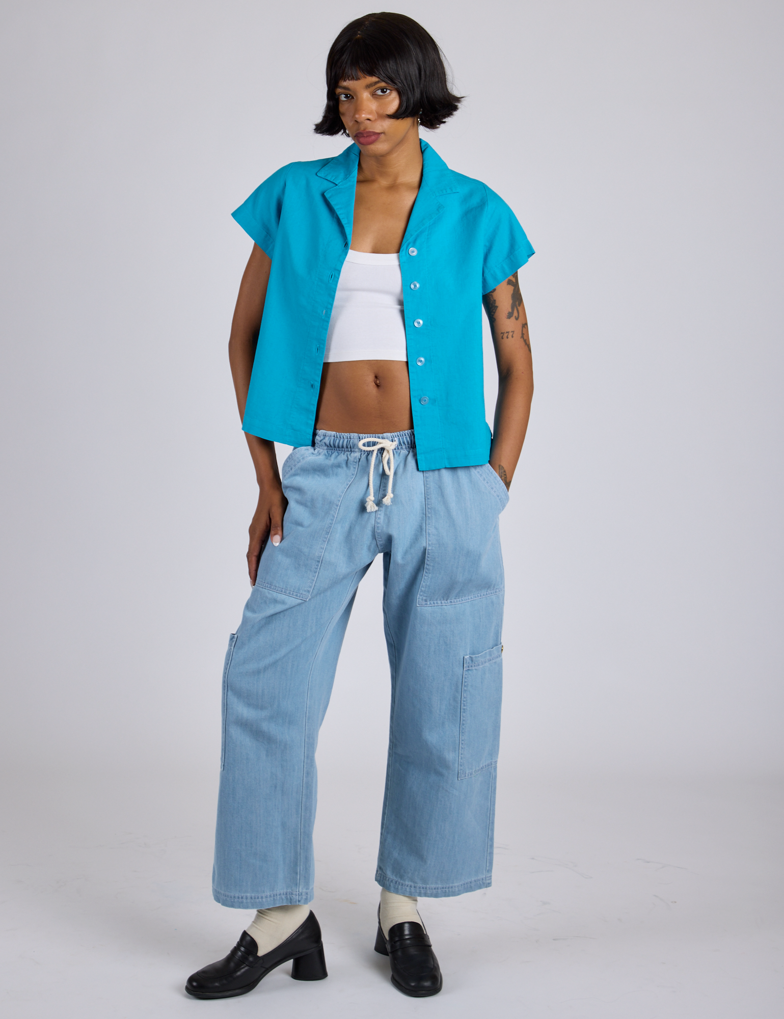 Pantry Button-Up - Hawaiian Blue