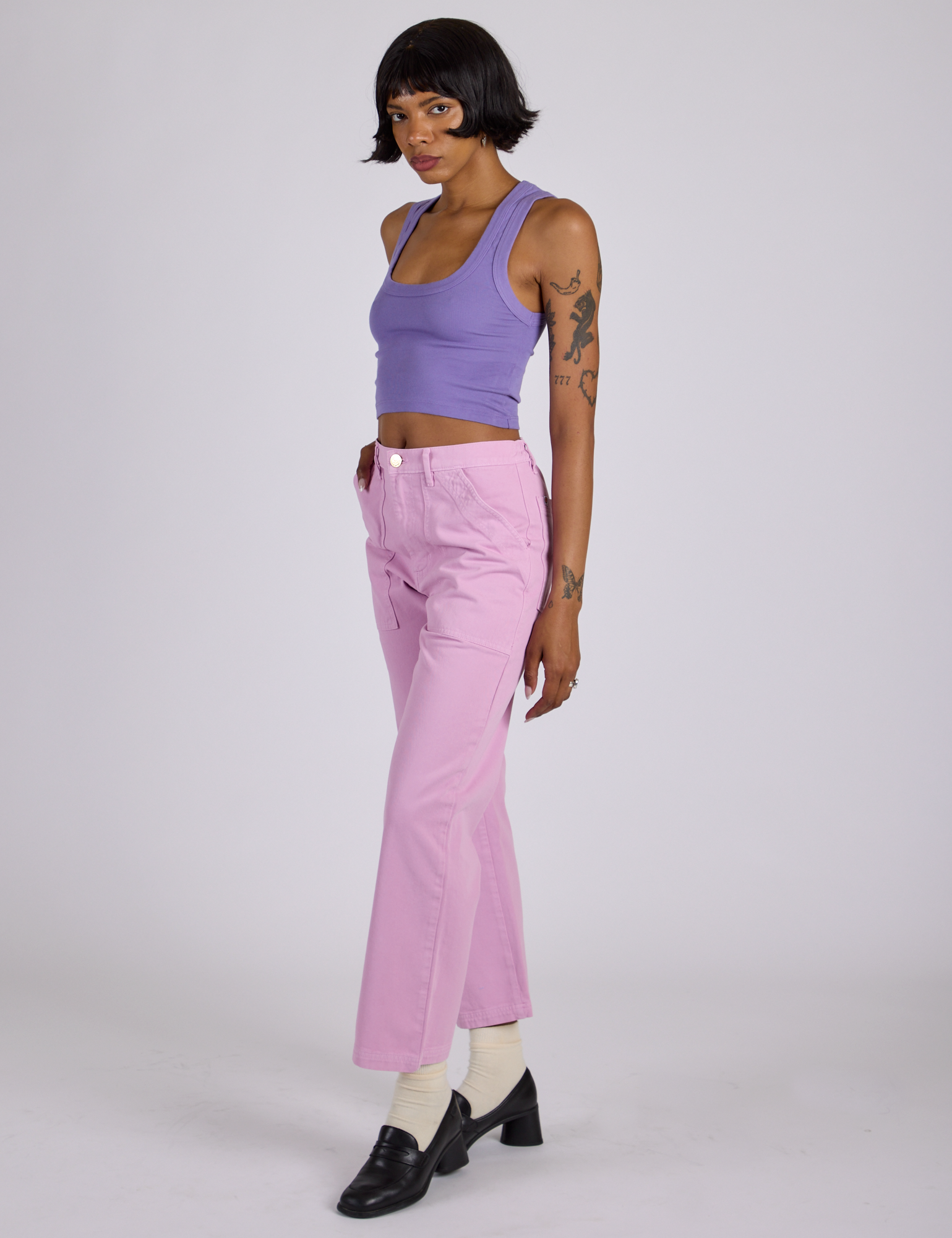 Work Pants - Lilac Purple