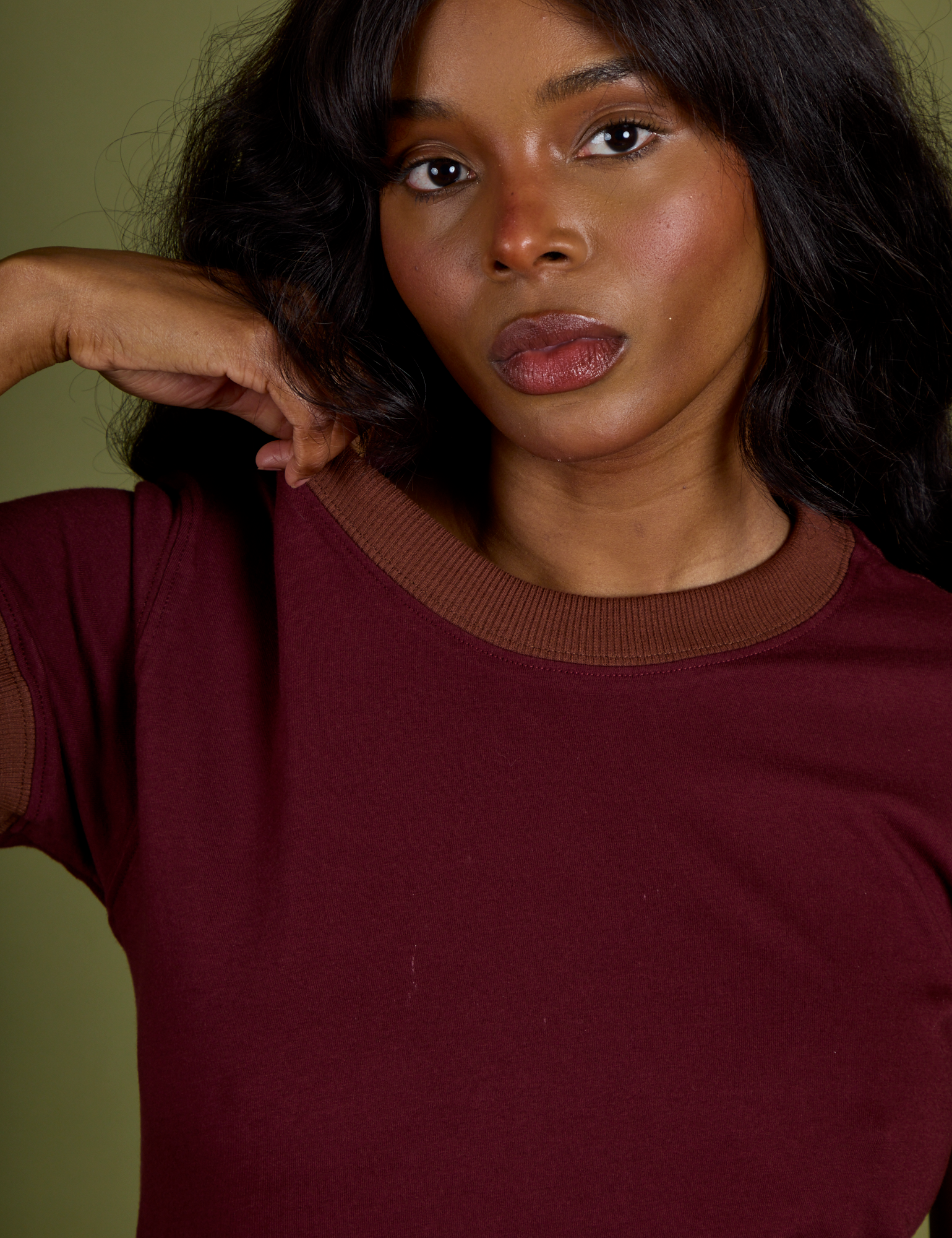 Vintage Ringer Tee - Red Wine
