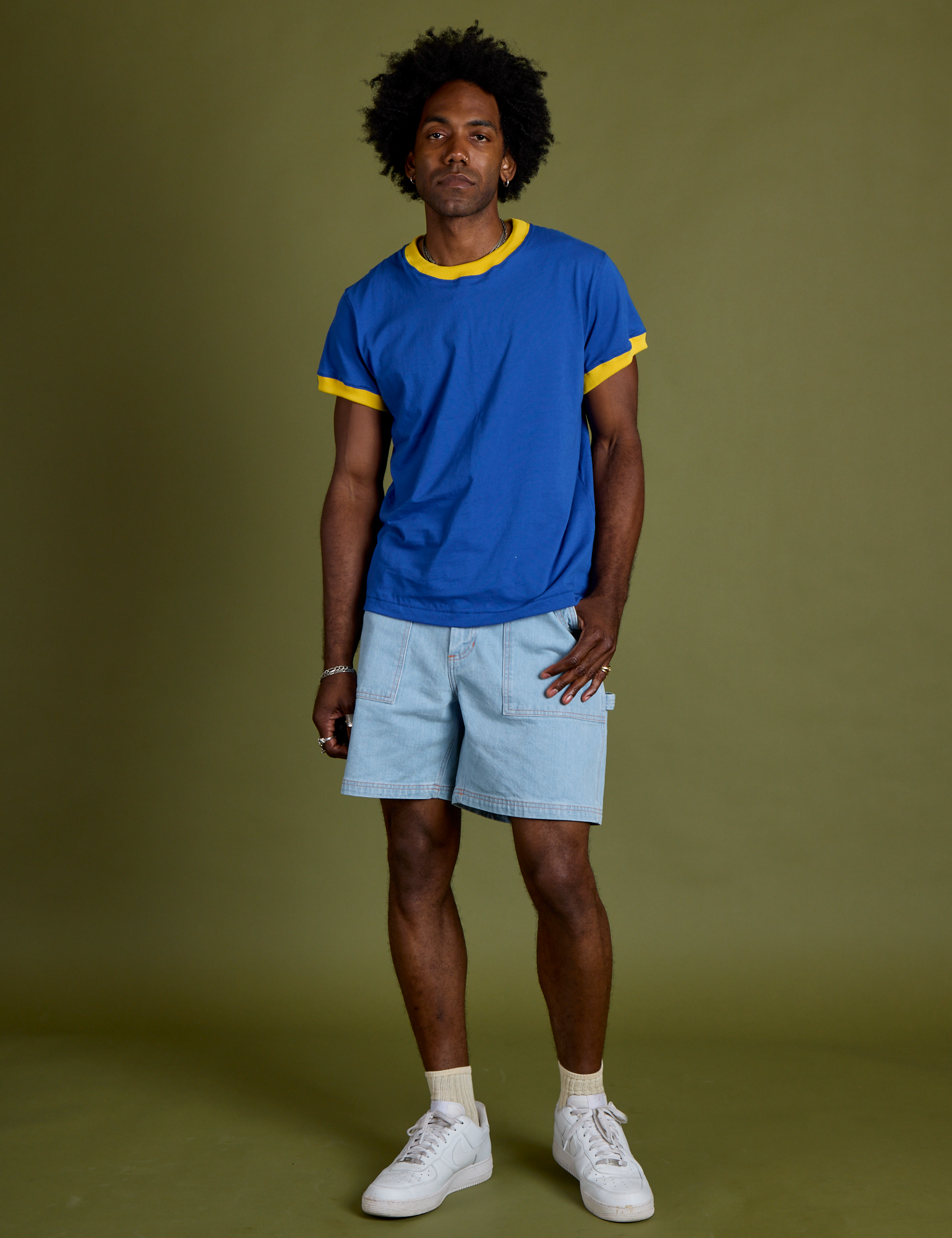 Vintage Ringer Tee - Royal Blue