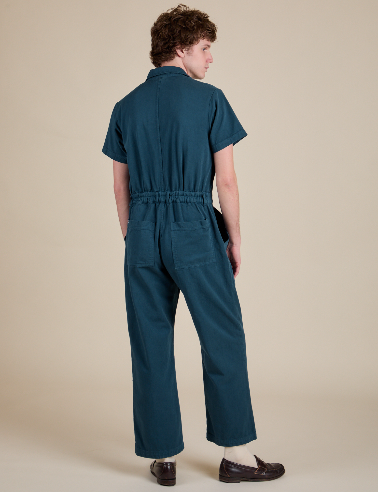 Short Sleeve Jumpsuit - Lagoon – BIG BUD PRESS