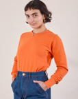 Honeycomb Thermal in Construction Orange angled front view on Soraya