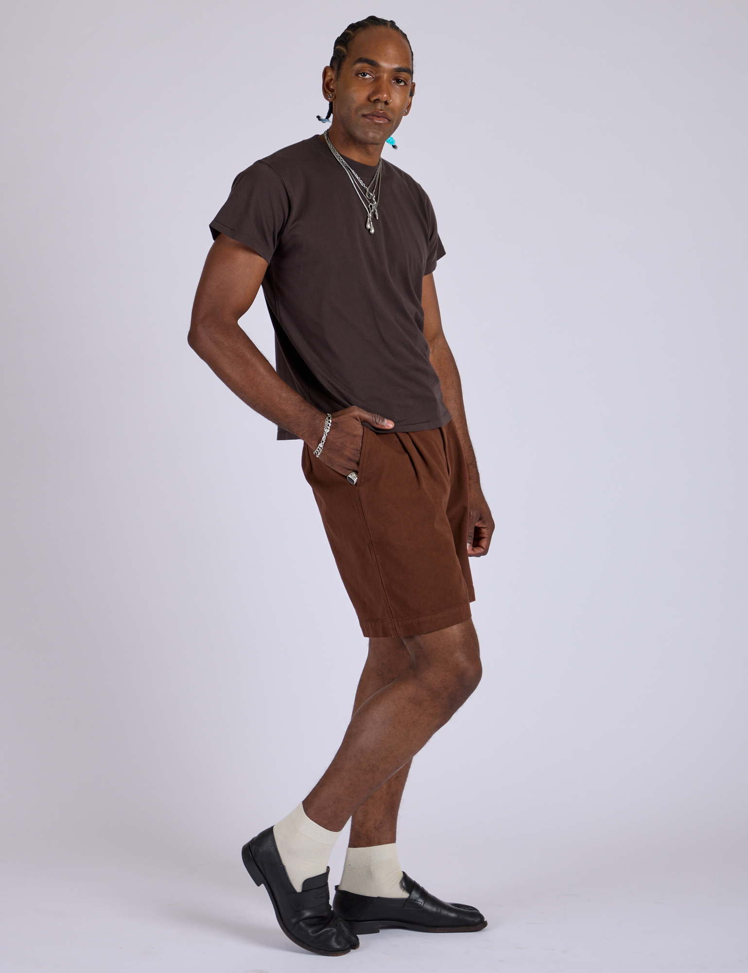 Pleated Trouser Shorts - Fudgesicle Brown – BIG BUD PRESS