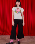 Alex is wearing Sweet 4 U Organic Tee and black Bell Bottoms