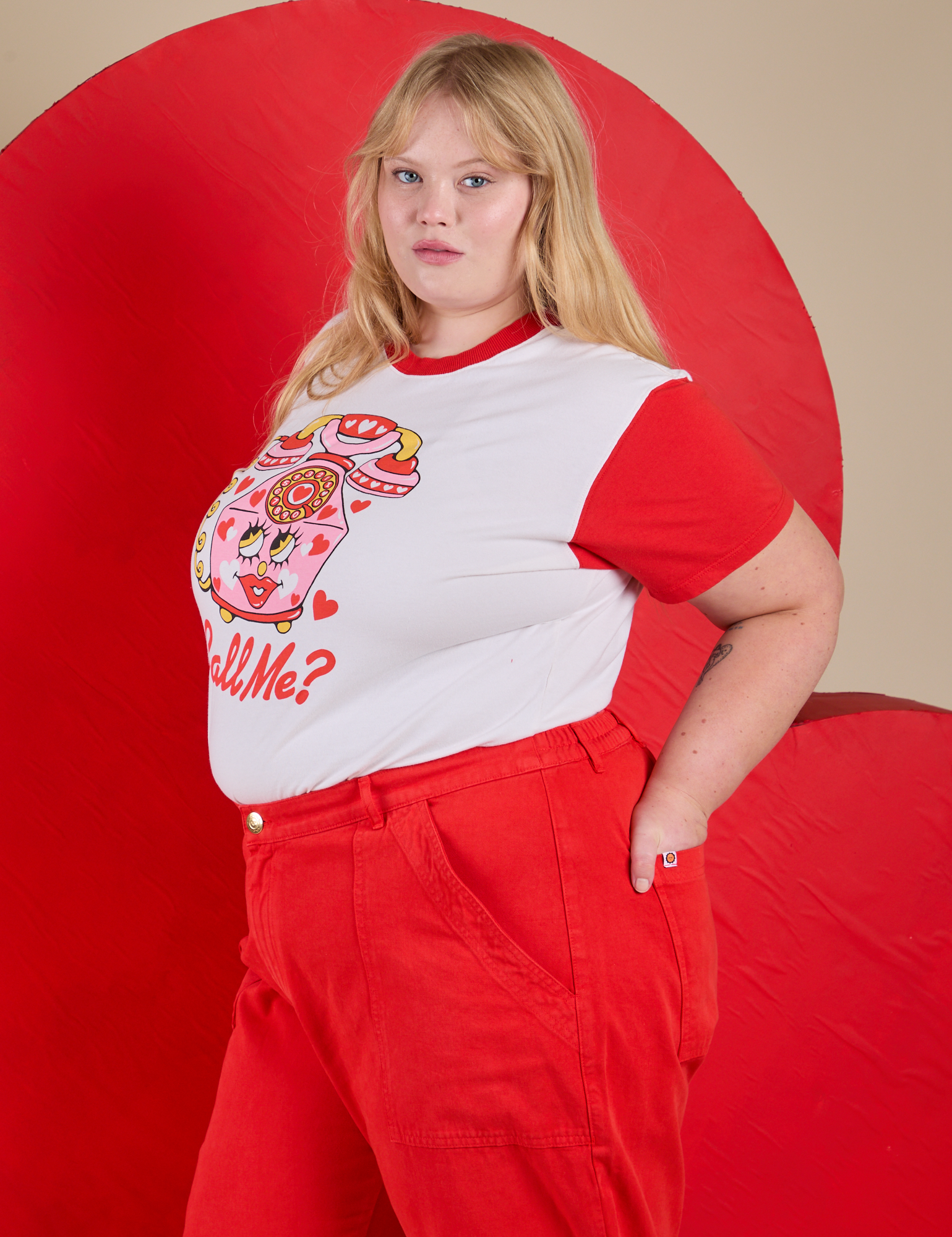 Side view of Vintage Tee in Call Me on Juliet