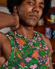 Kitchen Collection Racerback Tank neckline close up on Jerrod