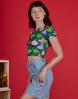 Veggie Village Cropped Baby Tee