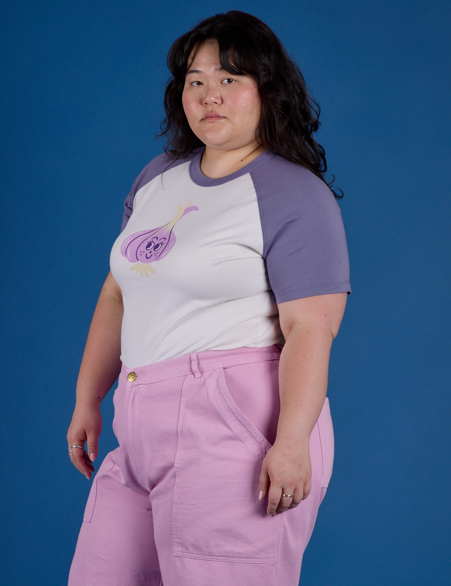 Produce Raglan Tee - Garlic
