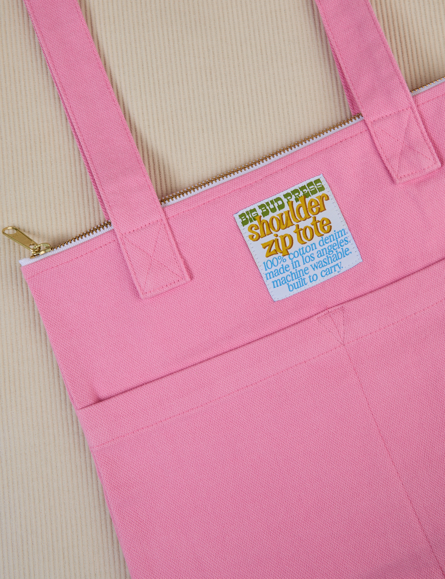 Bubblegum Over-Shoulder Zip Mini Tote
