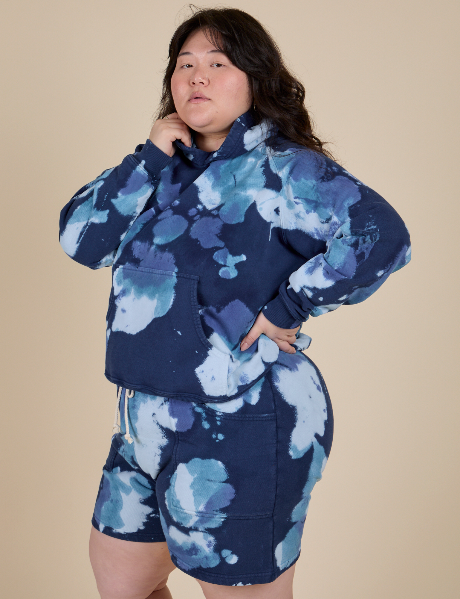 Heavyweight Oversized Hoodie - Blue Magic Waters