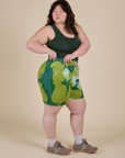Heavyweight Sweat Shorts - Green Magic Waters