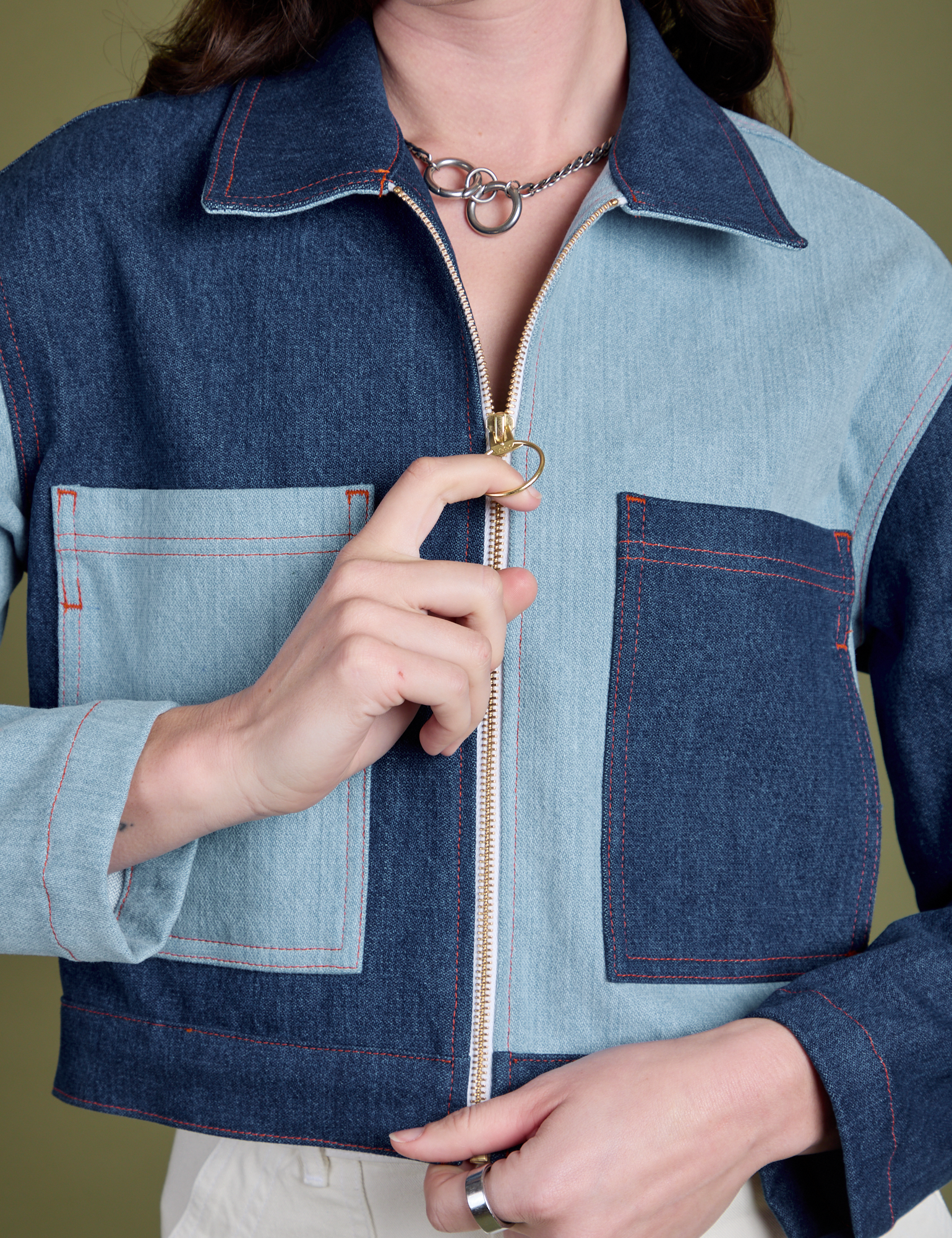 Mechanic Jacket - Mismatched Denim
