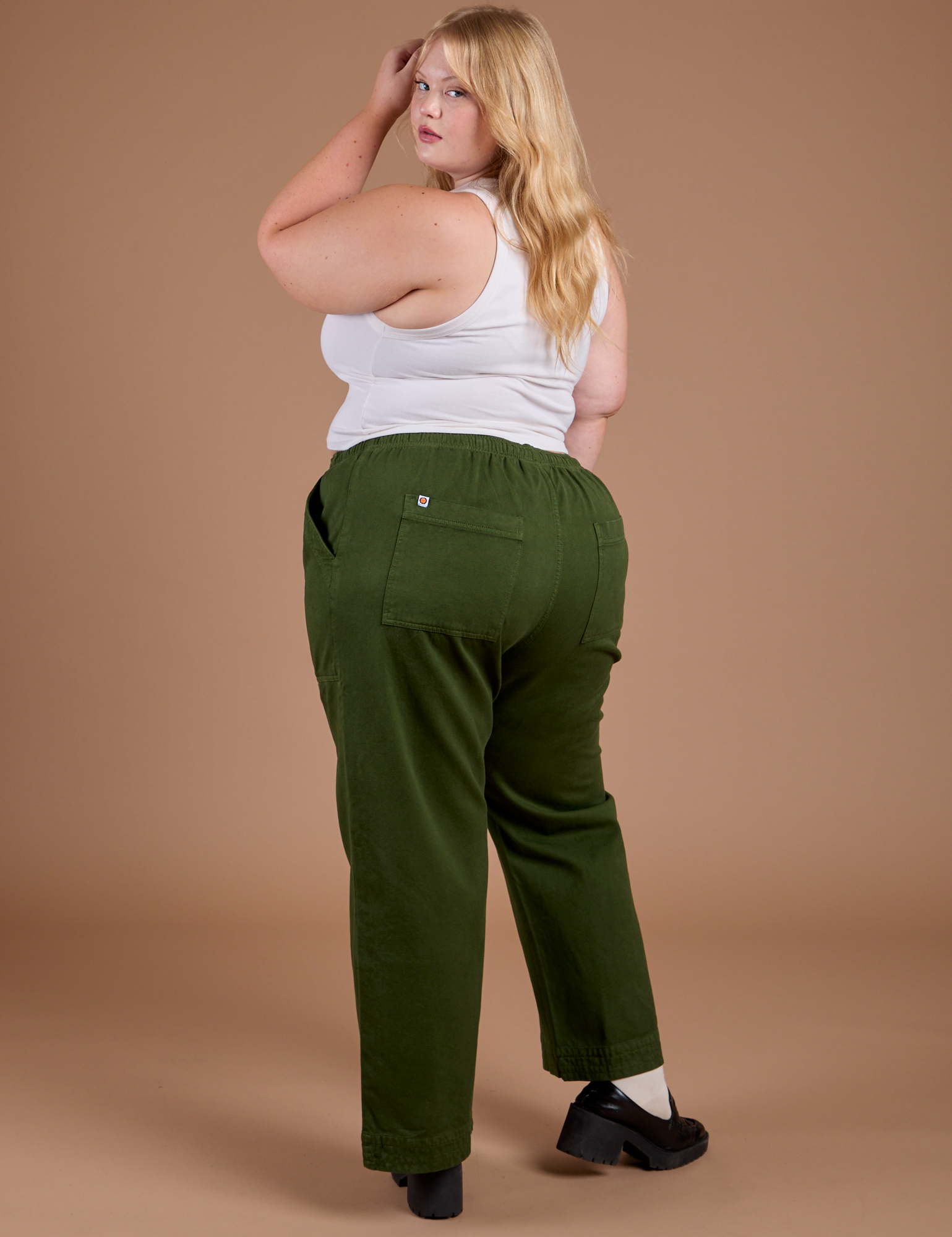 Organic Action Pants - Evergreen