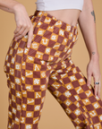 Printed Action Pants - Lucky (Orange)