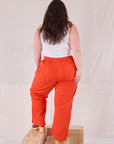 Action Pants in Chili Red back view on Ashley