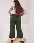 Action Pants in Swamp Green back view on Sydney