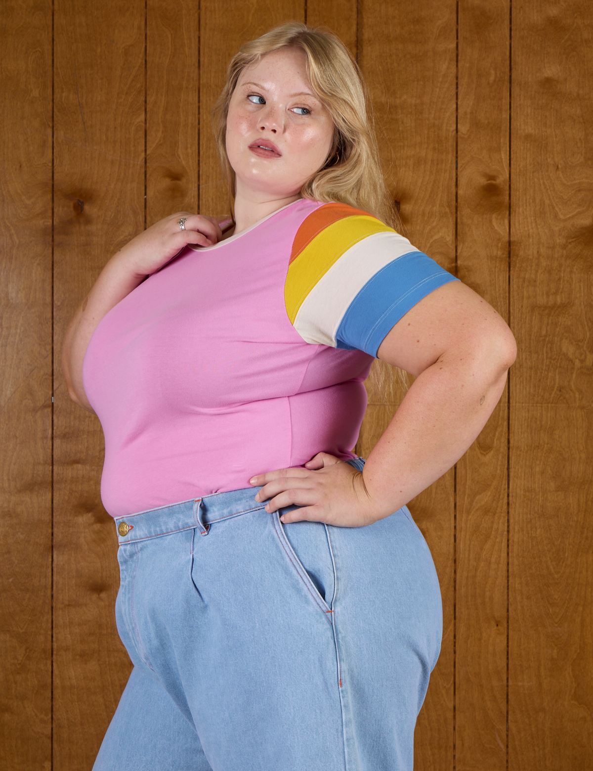 Calypso Tee - Bubblegum Multi