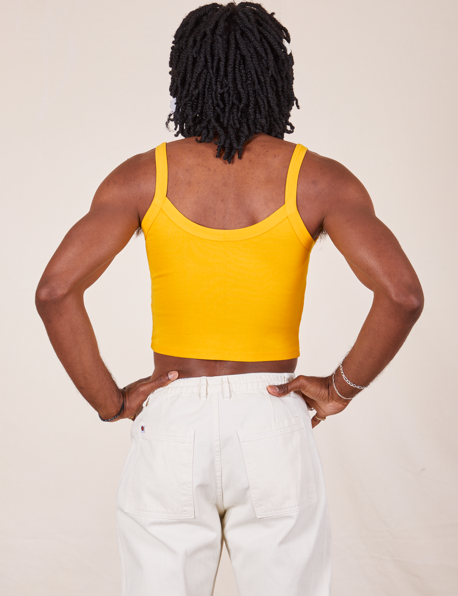 Yellow online cropped cami