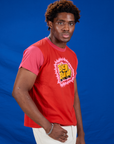 Vintage Tee in Pop Rocks Explosion side view on Isaac