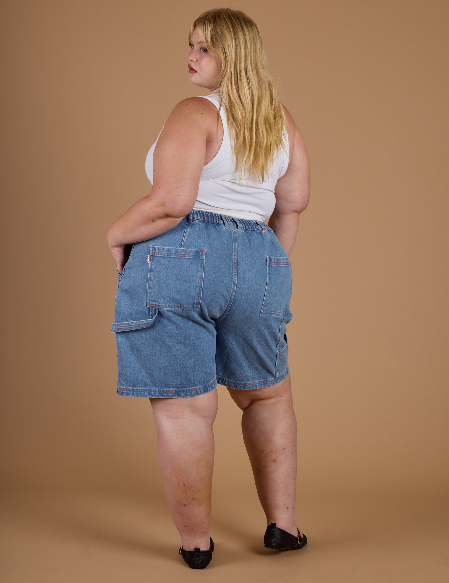 Carpenter Shorts - Medium Wash
