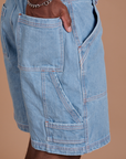 Carpenter Shorts - Light Wash