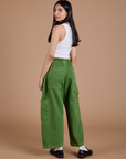 TRY-A-STYLE - Denim Drop Pocket Pants -Green Overdye *FINAL SALE*