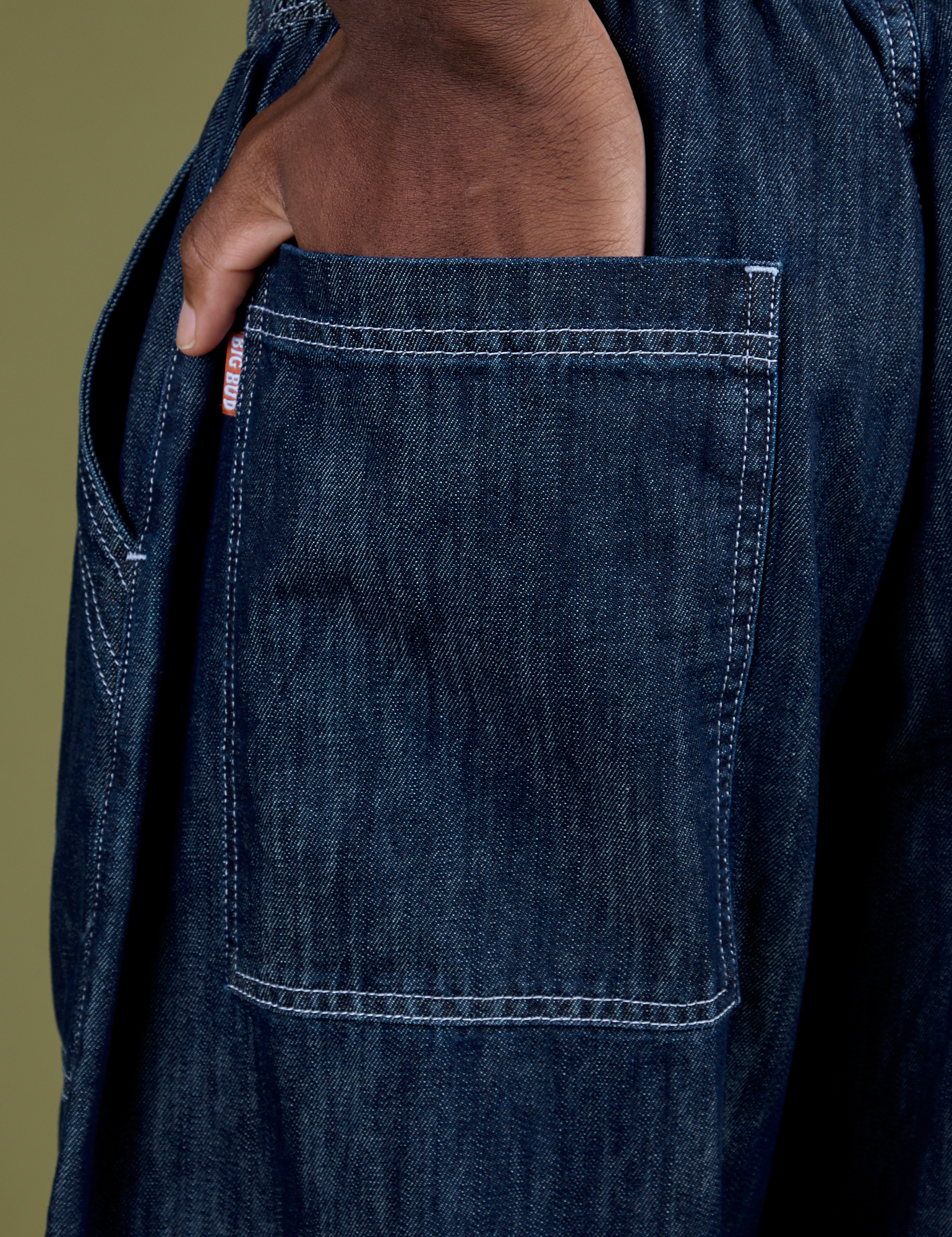 TRY-A-STYLE - Denim Drop Pocket Pants - Dark Wash *FINAL SALE*