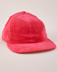 Dugout Corduroy Hat in Hot Pink