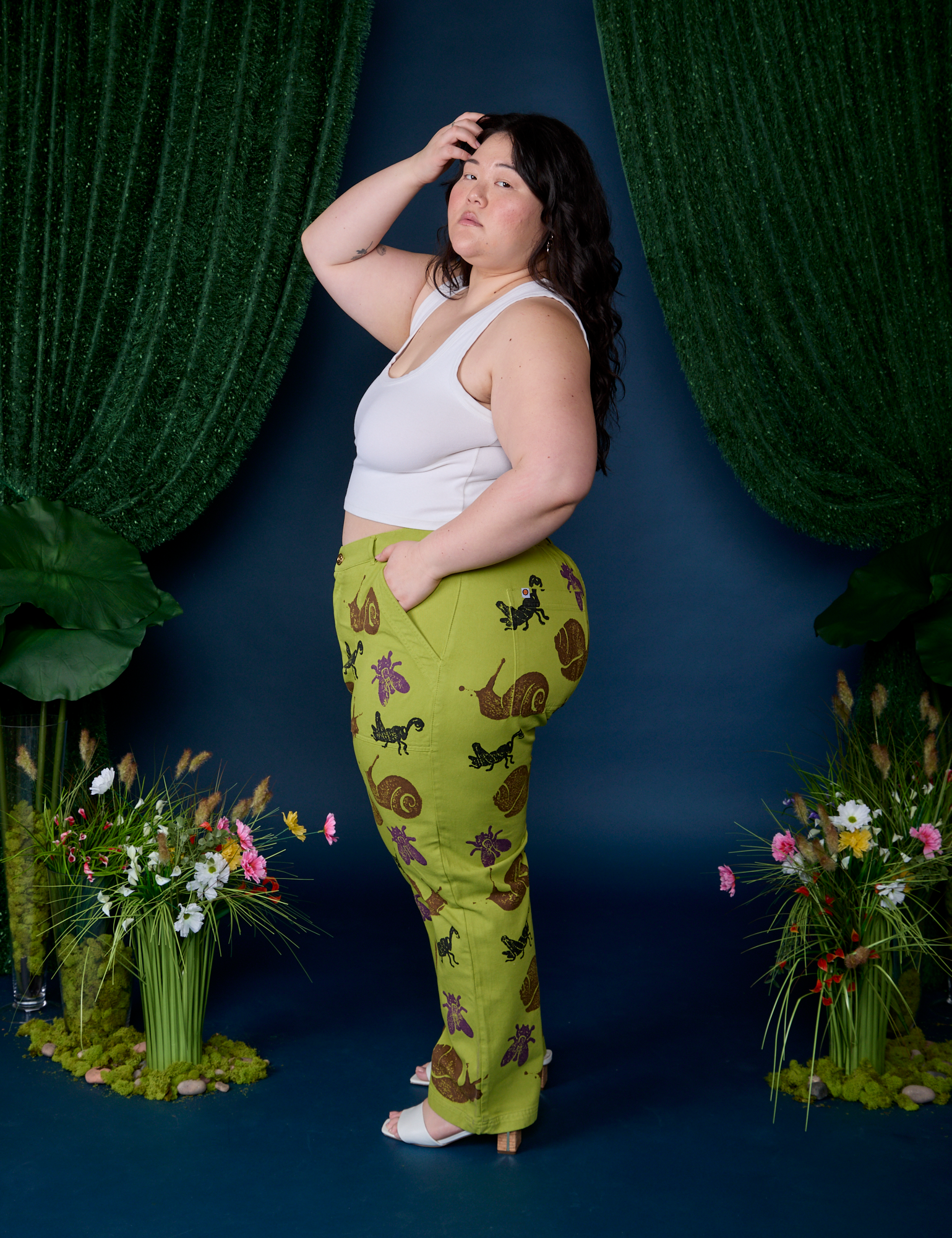 Paintstamped Work Pants - Big Bug