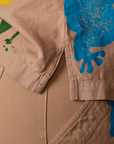 Paintstamped Pantry Button-Up - Froggy