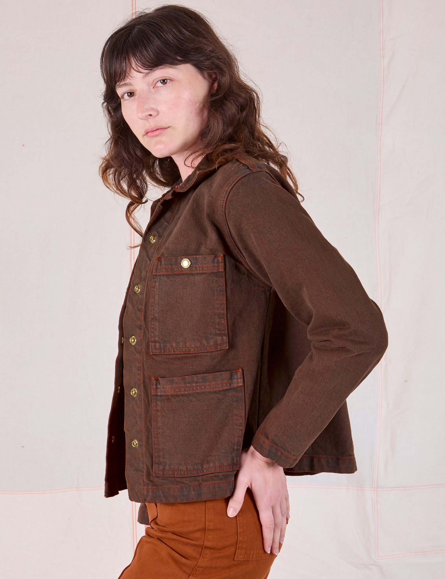 Overdyed Denim Work Jacket - Fudge *FINAL SALE* – BIG BUD PRESS Overdyed Denim Work Jacket - Fudge *FINAL SALE* – BIG BUD PRESS
