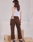 Overdyed Carpenter Jeans in Fudge back view on Hana