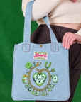 Shopper Tote in Lucky Charm worn off Lish's arm