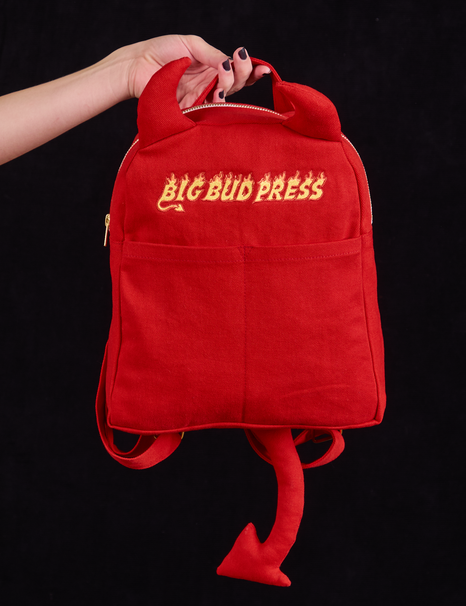 Devil Backpack held by model