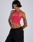 Porthole Tank - Hot Pink