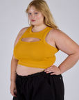 Porthole Tank - Mustard Yellow