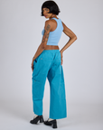 Drop Pocket Cargo Pants - Hawaiian Blue