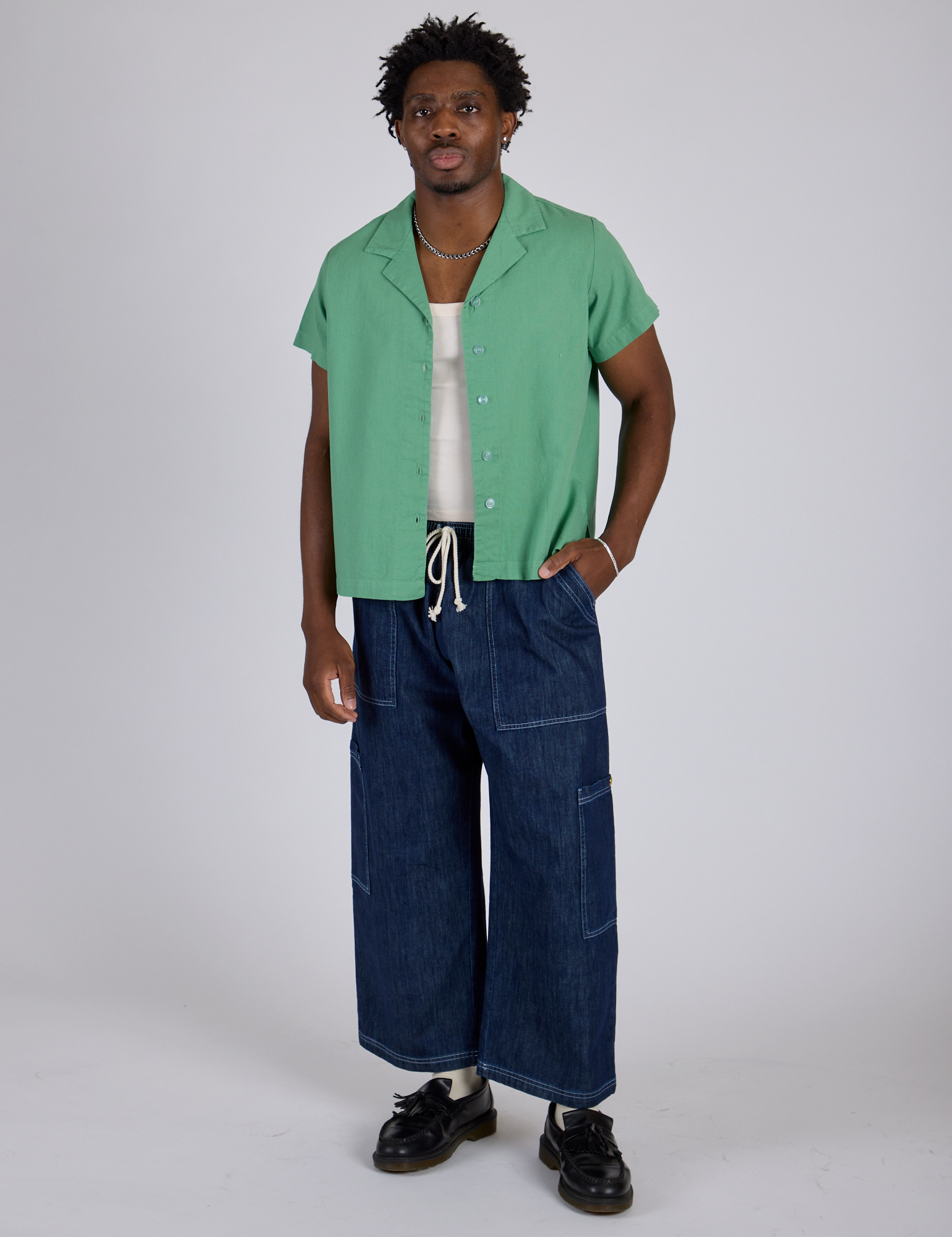 Pantry Button-Up - Seafoam Green – BIG BUD PRESS
