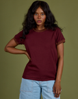 Vintage Ringer Tee - Red Wine