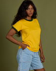 Vintage Ringer Tee - Sunshine Yellow
