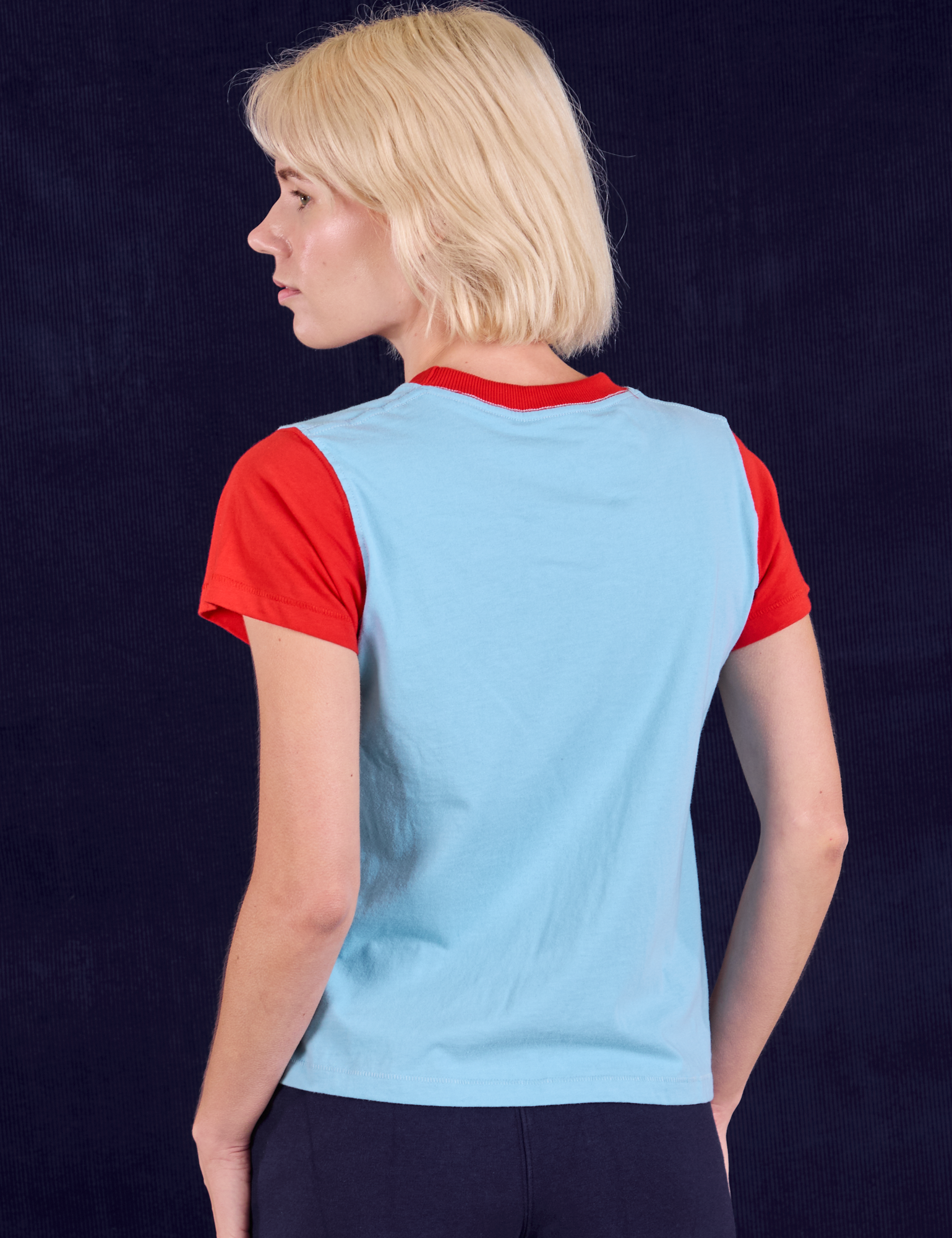 Vintage Tee in Cola back view on Madeline