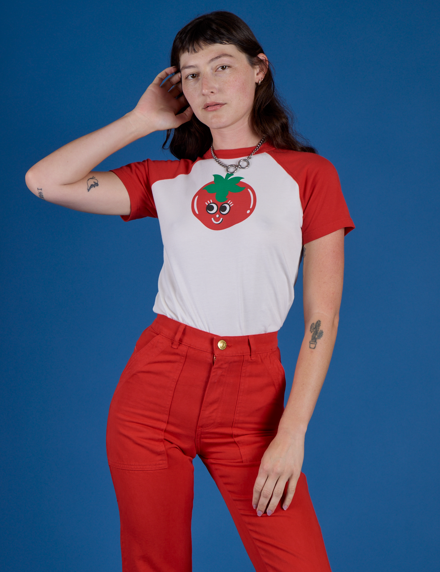 Produce Raglan Tee - Tomato