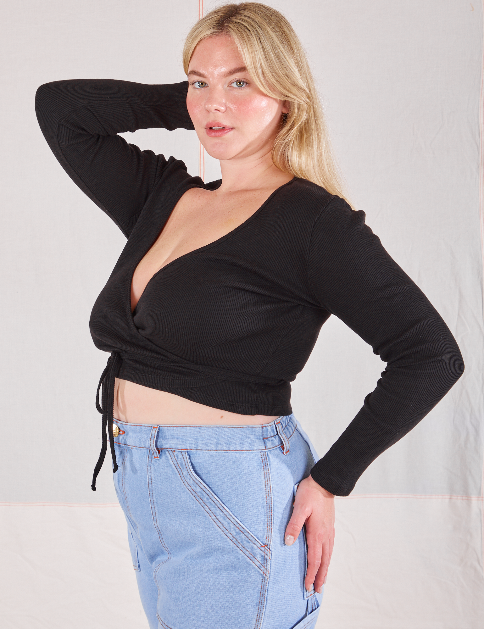 Wrap Top - Basic Black – BIG BUD PRESS
