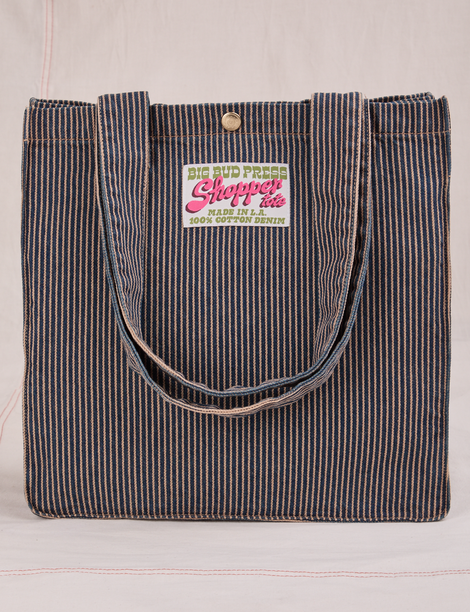 Railroad Shopper Tote in vintage tan