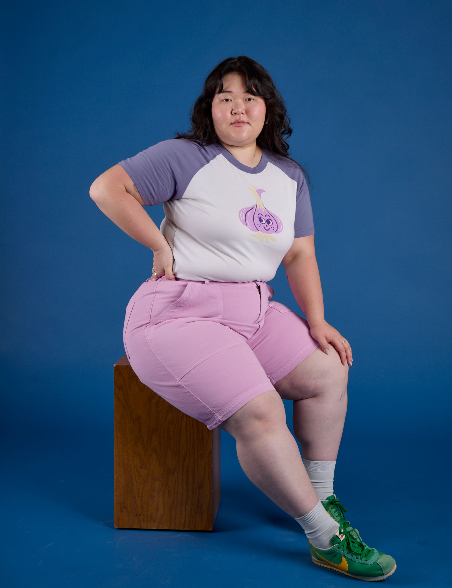 Produce Raglan Tee - Garlic