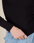 Long Sleeve Baby Tee - Basic Black