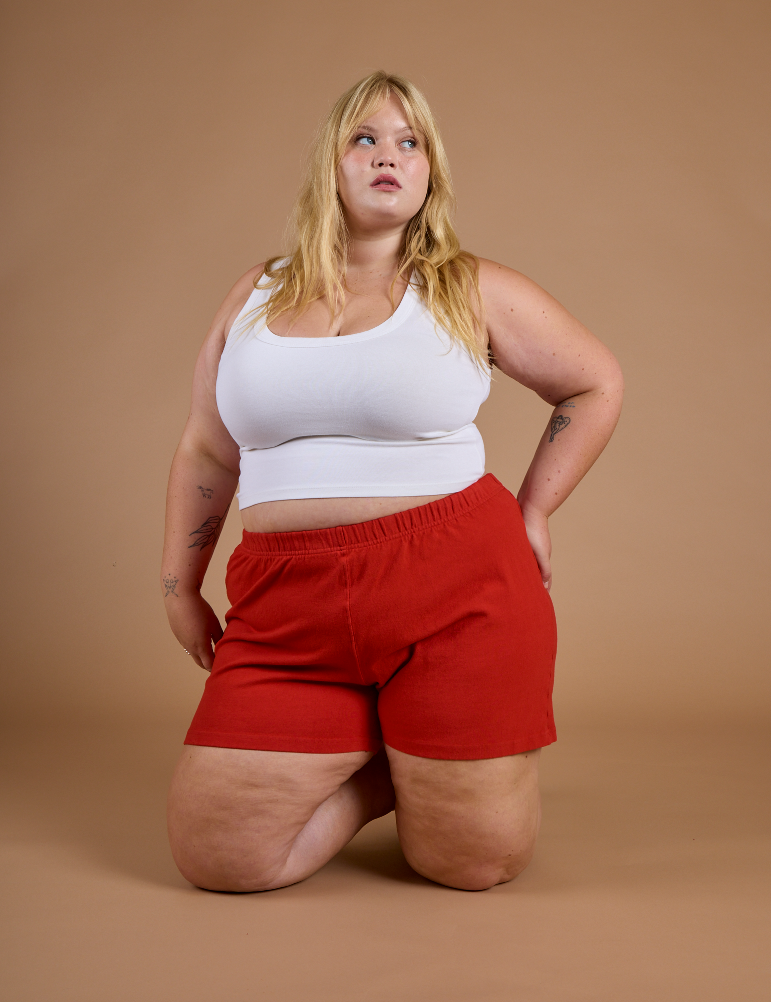 TRY-A-STYLE - Athletic Shorts - Mustang Red *FINAL SALE*